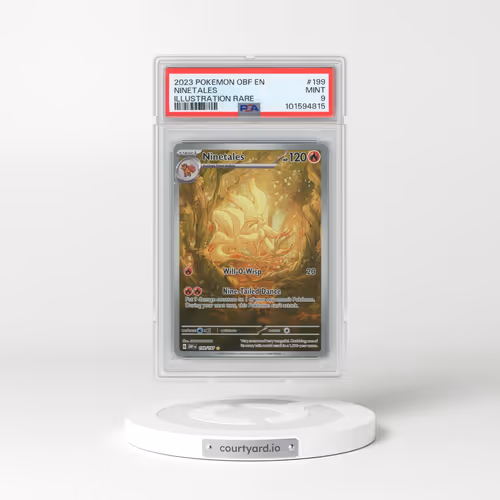 2023 Pokémon Obf EN-Obsidian Flames #199 Ninetales - Illustration Rare (PSA 9 MINT)