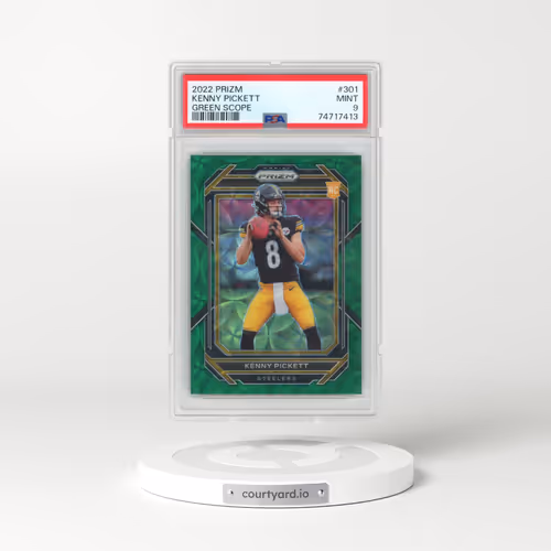 2022 Panini Prizm #301 Kenny Pickett - Green Scope (PSA 9 MINT)