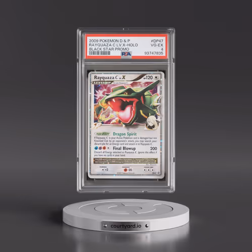 2009 Pokémon Diamond & Pearl Black Star Promo #DP47 Rayquaza C LV.X - Holo (PSA 4 VG-EX)