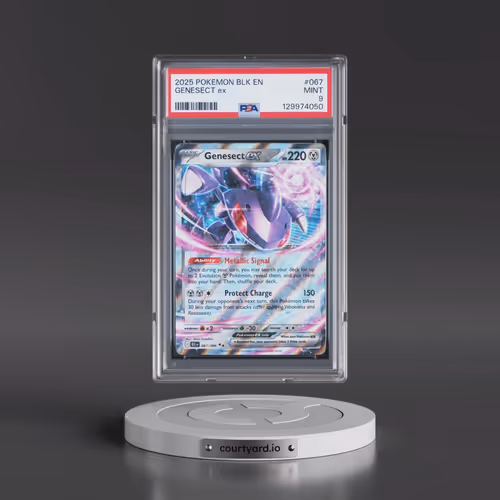 2025 Pokémon Blk EN-Black Bolt #067 Genesect EX - Holo (PSA 9 MINT)