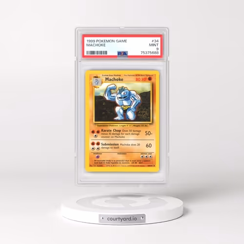 1999 Pokémon Game #34 Machoke (PSA 9 MINT)