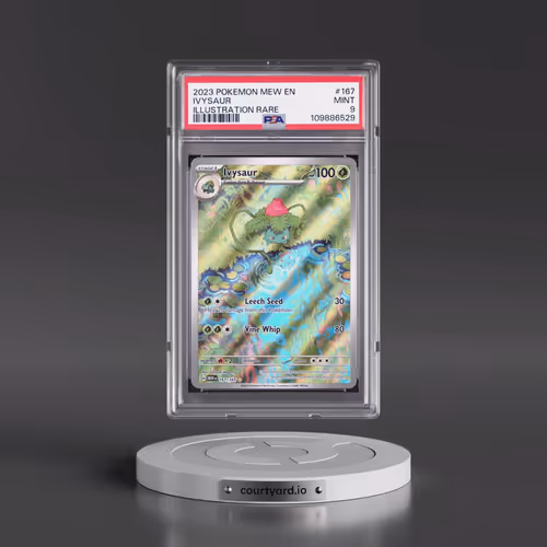 2023 Pokémon Mew EN-151 #167 Ivysaur - Illustration Rare (PSA 9 MINT)