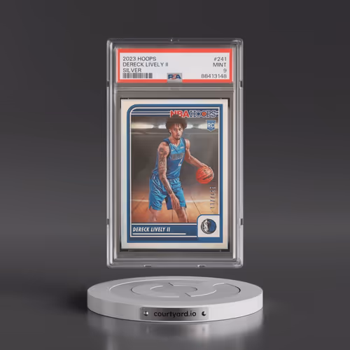 2023 Panini NBA Hoops #241 Dereck Lively II - Silver (PSA 9 MINT)