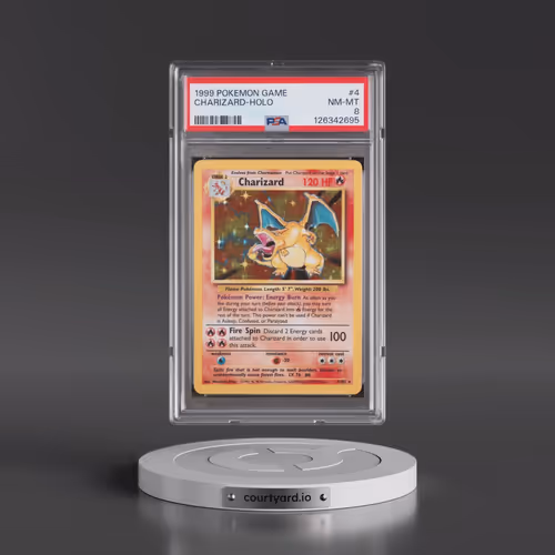 1999 Pokémon Game #4 Charizard - Holo (PSA 8 NM-MT)