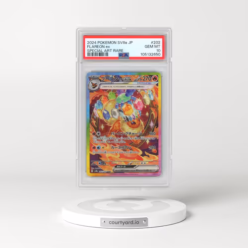 2024 Pokémon Sv8a-Terastal Fest EX #202 Flareon EX - Holo Special Art Rare (PSA 10 GEM MINT)