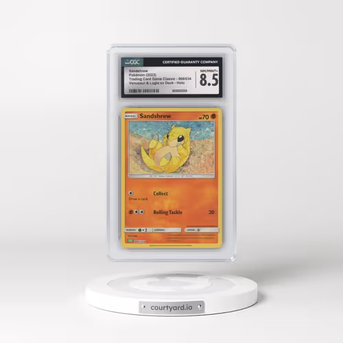 2023 Trading Card Game Classic - CLV, CLC, CLB #008/034 Sandshrew - Venusaur & Lugia ex Deck - CLV Holo (CGC 8.5 NM-MT+)