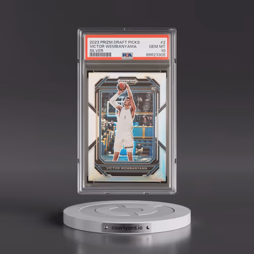 2023 Panini Prizm Draft Picks #2 Victor Wembanyama - Silver Prizm (PSA 10 GEM MINT)
