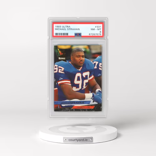 1993 Ultra #331 Michael Strahan (PSA 8 NM-MT)