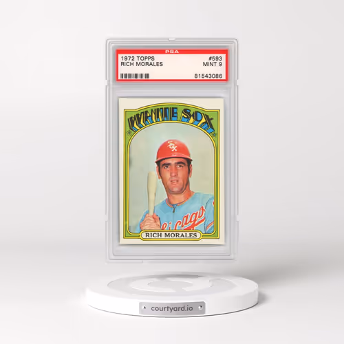 1972 Topps #593 Rich Morales (PSA 9 MINT)