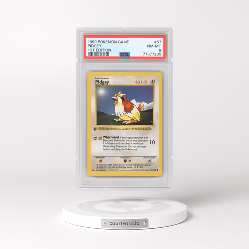 1999 Pokémon Game #57 Pidgey - 1st Edition (PSA 8 NM-MT)