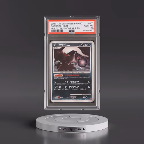 2007 Pokémon Promo #007 Darkrai - Holo Fan Club 10,000 Exp Pts. (PSA 10 GEM MINT)