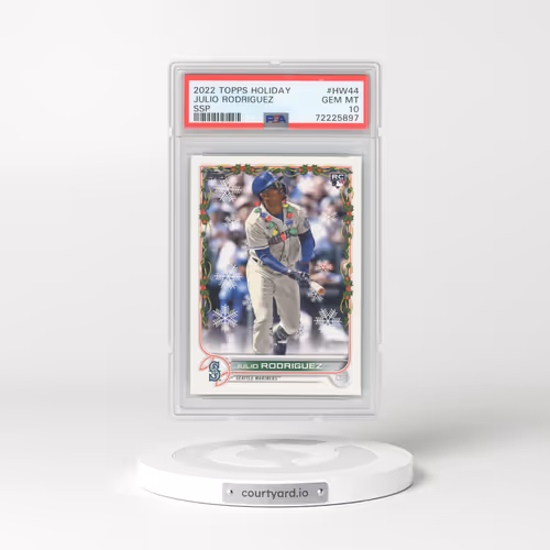 2022 Topps Holiday #HW44 Julio Rodriguez - Ssp (PSA 10 GEM MINT)