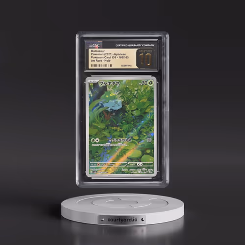 2023 Pokémon Card 151 #166/165 Bulbasaur - Art Rare Holo (CGC 10 PRISTINE)