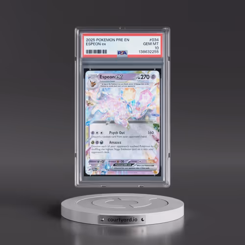 2025 Pokémon Pre EN-Prismatic Evolutions #034 Espeon EX - Holo (PSA 10 GEM MINT)