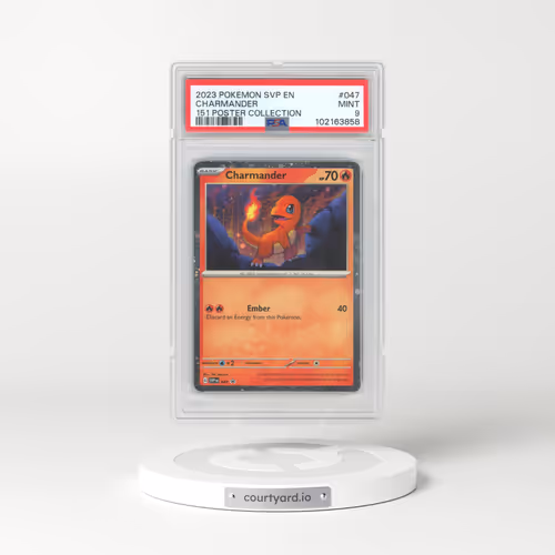 2023 Pokémon Svp EN-SV Black Star Promo #047 Charmander - 151 Poster Collection (PSA 9 MINT)