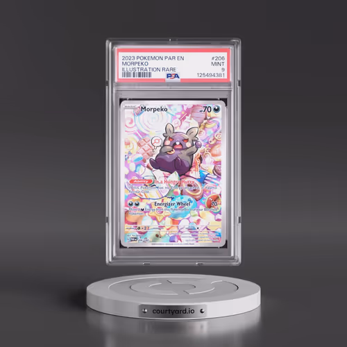 2023 Pokémon Par EN-Paradox Rift #206 Morpeko - Illustration Rare (PSA 9 MINT)