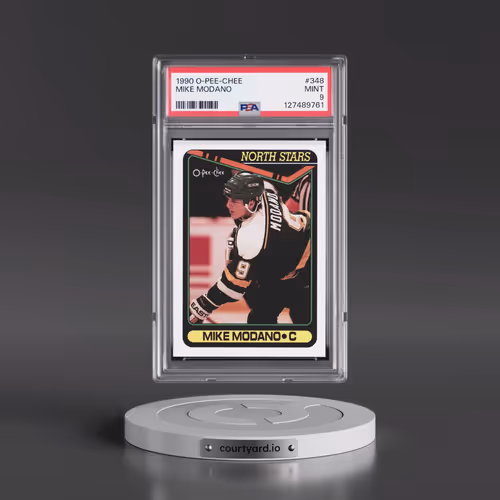 1990 O-Pee-Chee #348 Mike Modano (PSA 9 MINT)