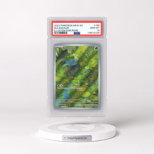 2023 Pokémon Mew EN-151 #166 Bulbasaur - Illustration Rare (PSA 10 GEM MINT)