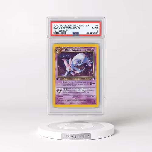 2002 Pokémon Neo Destiny #4 Dark Espeon - 1st Edition Holo (PSA 9 MINT)