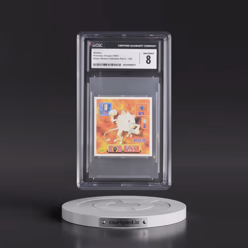 1997 Hyper Sticker Collection Part 2 (1997) #259 Mankey (CGC 8 NM-MT)