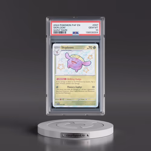 2024 Pokémon Paf EN-Paldean Fates #097 Skiploom - Shiny Rare (PSA 10 GEM MINT)