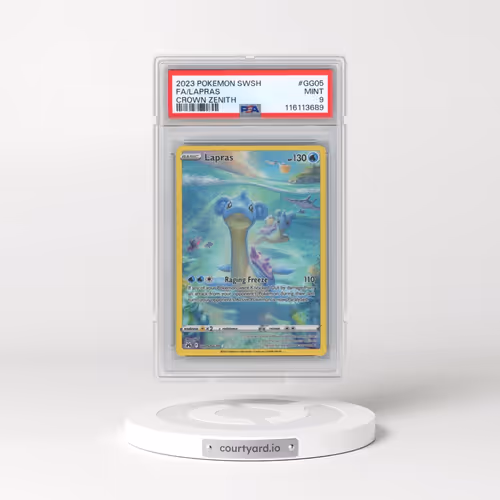2023 Pokémon Sword and Shield Crown Zenith #GG05 Lapras - Full Art (PSA 9 MINT)