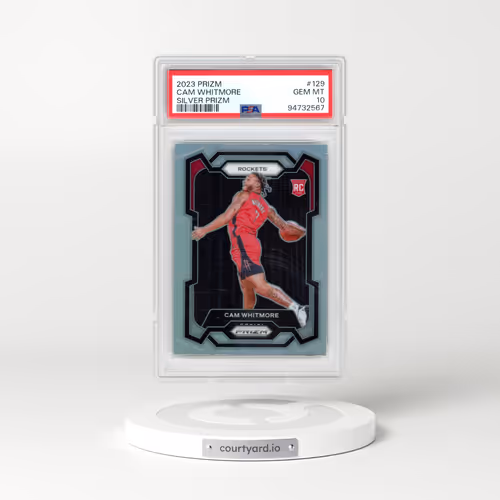 2023 Panini Prizm #129 Cam Whitmore - Silver Prizm (PSA 10 GEM MINT)