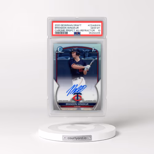 2023 Bowman Draft Chrome Prospect Autograph #CDABWN Brandon Winokur - Refractor (PSA 10 GEM MINT)