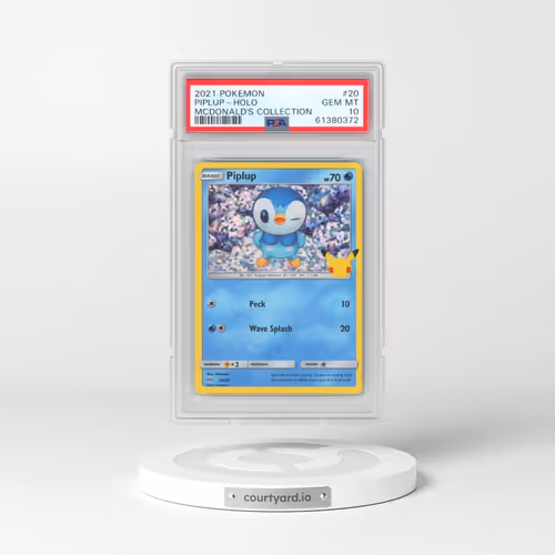 2021 Pokémon Mcdonald's Collection #20 Piplup - Holo (PSA 10 GEM MINT)