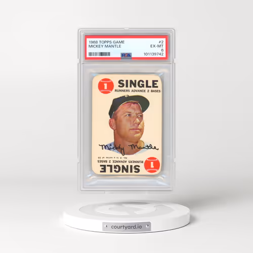 1968 Topps Game #2 Mickey Mantle (PSA 6 EX-MT)