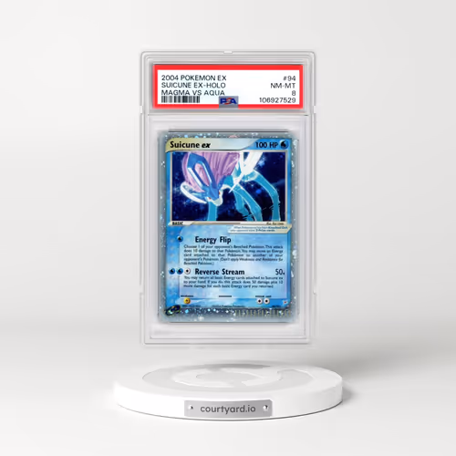 2004 Pokémon EX Team Magma VS Team Aqua #94 Suicune EX - Holo Holo (PSA 8 NM-MT)
