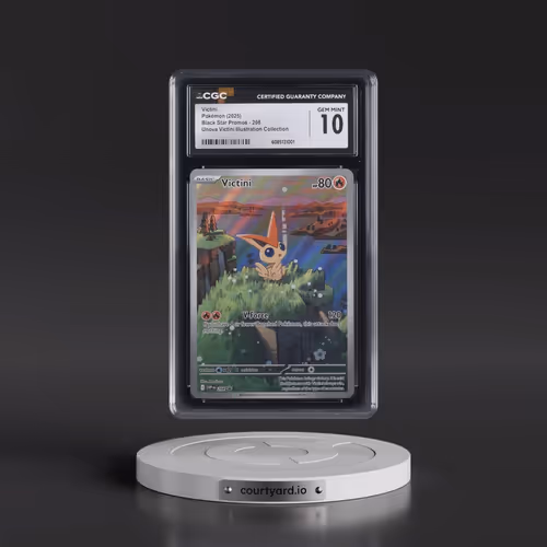 2025 Pokémon Svp EN-SV Black Star Promo #208 Victini - Unova Victini Illustration Collection (CGC 10