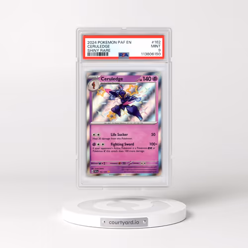 2024 Pokémon Paf EN-Paldean Fates #162 Ceruledge - Shiny Rare (PSA 9 MINT)