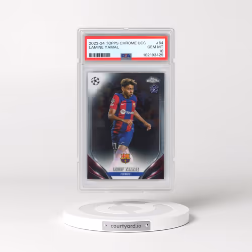 2023-24 Topps Chrome UEFA Club Competitions #64 Lamine Yamal (PSA 10 GEM MINT)