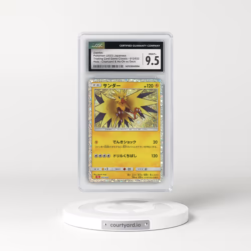 2023 Trading Card Game Classic - CLF, CLL, CLK #012/032 Zapdos - Holo Charizard & Ho-Oh ex Deck - CLL (CGC 9.5 MINT+)
