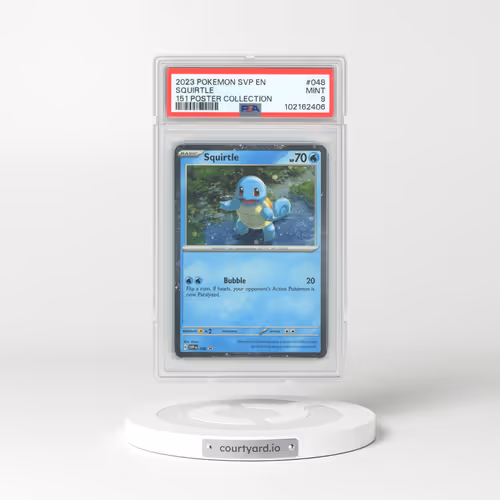 2023 Pokémon Svp EN-SV Black Star Promo #048 Squirtle - 151 Poster Collection (PSA 9 MINT)