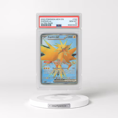 2023 Pokémon Mew EN-151 #192 Zapdos EX - Holo Ultra Rare (PSA 10 GEM MINT)