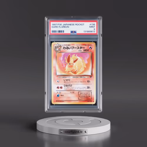 1997 Pokémon Rocket #136 Dark Flareon (PSA 9 MINT)