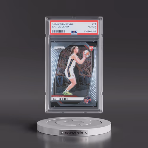2024 Panini Prizm WNBA #22 Caitlin Clark (PSA 8 NM-MT)