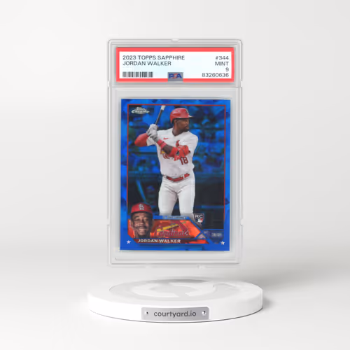 2023 Topps Chrome Sapphire #344 Jordan Walker (PSA 9 MINT)
