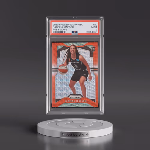 2020 Panini Prizm WNBA #89 Sabrina Ionescu - Ruby Wave (PSA 9 MINT)