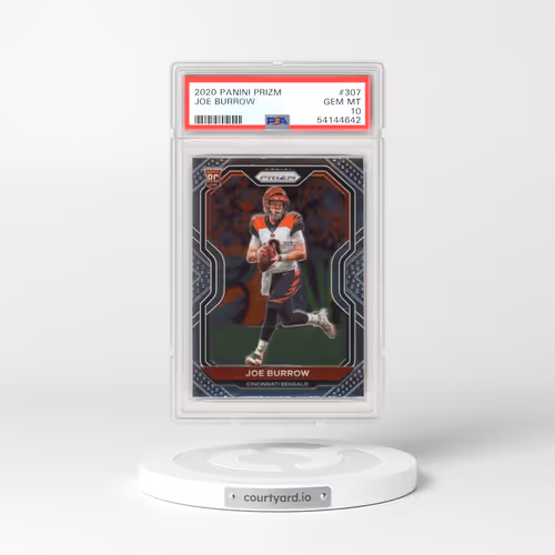2020 Panini Prizm #307 Joe Burrow (PSA 10 GEM MINT)