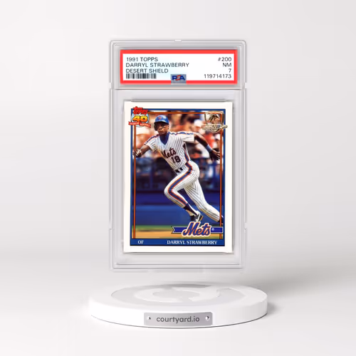 1991 Topps Desert Shield #200 Darryl Strawberry (PSA 7 NM)