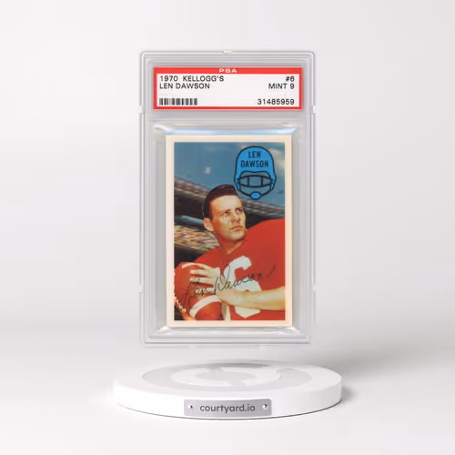 1970 Kellogg's #6 Len Dawson (PSA 9 MINT)