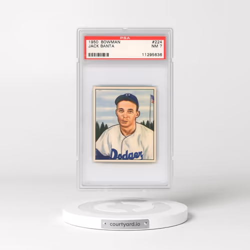 1950 Bowman #224 Jack Banta (PSA 7 NM)