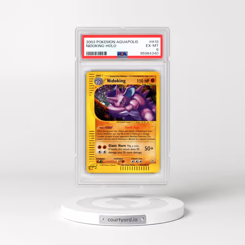 2003 Pokémon Aquapolis #H18 Nidoking - Holo (PSA 6 EX-MT)