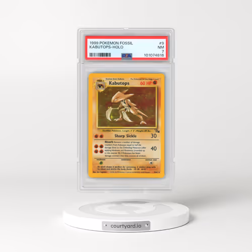 1999 Pokémon Fossil #9 Kabutops - Holo (PSA 7 NM)