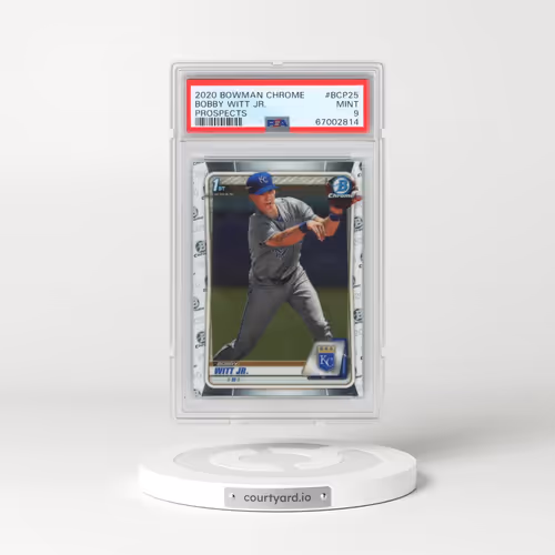2020 Bowman Chrome Prospects #BCP25 Bobby Witt Jr. (PSA 9 MINT)