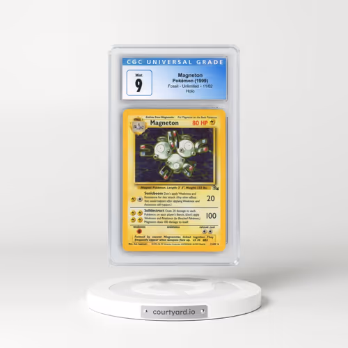 1999 Fossil #11/62 Magneton - Galaxy Star Holo (CGC 9 MINT)