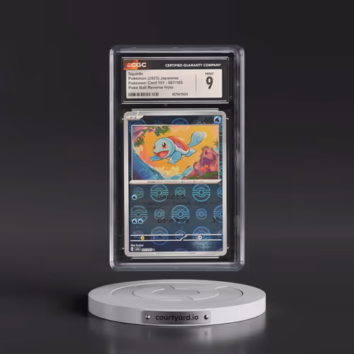 2023 Pokémon Card 151 #007/165 Squirtle - Reverse Holo Poke Ball (CGC 9 MINT)